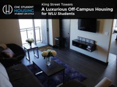 If you are looking for luxurious student housing near the University of Waterloo, King Street Towers is second to none. Our housing is designed with students in mind and offers several recreational amenities for good health and the well-being of our residents. 