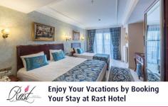 Welcome to Rast Hotel, one of the best hotels in Istanbul. We provide you with luxurious rooms and spas. We try to pamper all our customers till the time they feel that they are emperors and sultans of Istanbul.