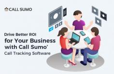 Use Call Sumo call tracking software to track online and offline marketing channels to grow your business. It allows you to know which marketing campaigns, web pages and keywords are bringing you calls and conversions.