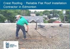 When it comes to flat roof repair in Edmonton, Crest Roofing is the name property owners count on. We are the reliable flat roof installation contractor in the area that can handle both residential and commercial projects.