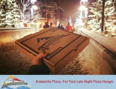 When you are craving pizza, Avalanche Pizza is the ultimate restaurant for dining in, picking up or delivery. We are here until 3 AM to fulfill your late night pizza hunger. Quality pizza with online delivery service!