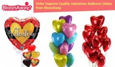 Show your love for your special one by gifting them finest quality helium inflated valentine balloons. At BloonAway, we stock a wide range of personalised valentine balloons online. 