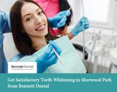 Enhance the appearance of your smile by considering a teeth whitening procedure from Bennett Dental in Sherwood Park. We will choose the appropriate type of product for properly treating your tooth discoloration. Call to make an appointment today! 