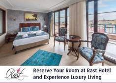 Looking for the best hotel in Istanbul? Look no further than Rast Hotel. Our rooms are fully furnished and include LCD TV, safe box, hairdryer, free wireless connection, complimentary water, tea and coffee.