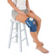 Aircast Knee Cryo/Cuff (Cryo Cuff Knee) Self Contained by DJO Canada is used by those with knee injuries. It gives complete coverage to knees. Self-contained knee Cryo/Cuff can be filled with water and ice. It remains cold for atleast an hour. There is no need of any cooler with the self-contained cryo/cuff. Comes with a hand bulb to add compression.