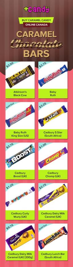 Visit Plus Candy to get the wide range of caramel candies and chocolate bars online. Here, we provide free shipping on orders above $99. Order now!
