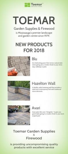 Established in 1979, Toemar is one of the most trusted landscape and garden supply centre in the Mississauga. Our range of products includes steps & stairs, garden and retaining 
walls, interlocking pavers, decorative stones, and much more. 