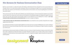 Take My Online Business Communication Class For Me?  Online Business Communication Studies are flexible, but they are not easy to handle. Sometimes to keep on track with this class tests, exams, assignments and discussion board are stressful. Wouldn’t it be good if you sit relaxed, while you pay an expert to manage your all online Business Communication Studies?