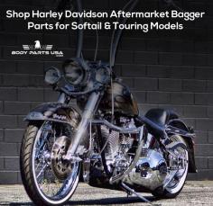 If you are looking to aftermarket Harley bagger parts for Softail or touring models, look no further than Body Parts USA. We design and manufacture custom Harley bagger parts with hand laid fiberglass.