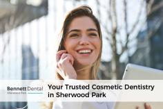 If you are looking for cosmetic dentistry in Sherwood Park, look no further than Bennett Dental. We have a team of highly experienced professionals with years of experience providing various services like dental veneers, composite bonding, dental crowns, and more.