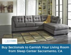 Sleep Center offers an affordable selection of leather and fabric sectionals in varying colours and styles that help you enhance the beauty of your living area.