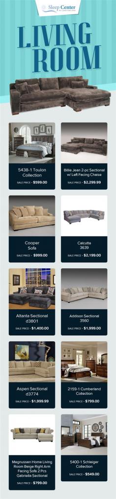 Get the latest & superior quality living room furniture online at competitive prices from Sleep Center. All the items we stock are of top brands and come with the lowest price guarantee & 0%interest for up to 4 years.