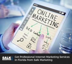 Salk Marketing is a leading internet marketing and web design company in Florida. We also help businesses to grow by producing brand promotional products like hats, t-shirts, mugs, pens and more with their logos. Browse our website for further details! 