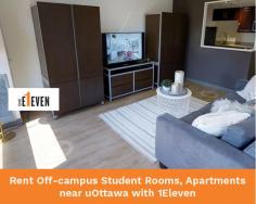 Want to rent a room or student apartment near uOttawa? End your search with 1Eleven. We provide our residents with a place to comfortably and safely establish themselves. 