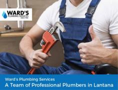 Get in touch with Ward’s Plumbing Services’ professional plumbers in Lantana for all your plumbing issues. All our plumbers are expert in handling installations in the kitchen, bathroom, or anywhere else in your home.