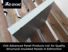 Advanced Panel Products Ltd offers top quality structural insulated panels perfect for use in residential and commercial construction. These panels are highly durable, energy efficient and safe to use for walls and roofs.