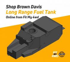 Brown Davis long range fuel tanks allow you to travel to the most remote parts of the globe where the standard tank wouldn’t take you. At Fit My 4wd, we provide the premium quality brown Davis long range fuel tank to ensure maximum strength and durability.