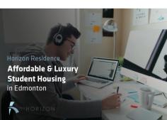 Horizon Residence is the smart choice for those who are looking for affordable & luxury student housing in Edmonton. Our building features a study area, on-site management, parking, laundry, game room, and more.
