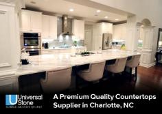 Being a leading supplier of countertops in Charlotte, Universal Stone supplies exceptional quality countertops that will last for years to come. We stock a wide selection of countertops in all ranges of styles and colors. Shop now!