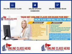 Would I be able to pay somebody to Take My Online Spanish Class For Me? Pay online Class Hero now!  Online Class Hero has utilized specialists who will take your Online Spanish Class. Simply pay out a sensible sum and your Spanish homework would be finished before the tight due date. Online Class Hero has a flat out Solution to each issue of students.