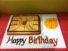 Miami Heat Basketball Birthday Cakes - CakeCentral.com