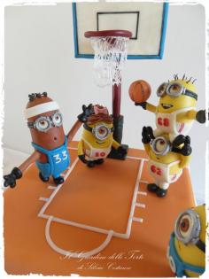 Minions Basketball Team Cake - CakeCentral.com