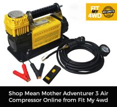 Order mean mother adventurer 3 air compressor online from Fit My 4wd at the best prices possible. Our air compressor is designed for serious off-road use and can be permanently mounted to a vehicle. 