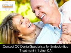 Endodontics (also known as root canal therapy) is a type of dentistry that deals with the complex structures inside the teeth. If you are also suffering from any complex teeth problem & want the treatment without losing the natural tooth, Visit OC Dental Specialists for Endodontics treatment. 