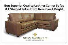 Newman & Bright offers a wide collection of beautiful corner sofas and L shaped Sofas at best prices. All our sofas made with genuine hardwood frames, quality fabric, and leathers. Fast and Secure Delivery! 