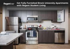 At Regent Student Living, we provide Brock University students with fully-furnished apartments. Our housing is conveniently located near the university and other sources such as shopping centres, restaurants, coffee shops, and theatres.