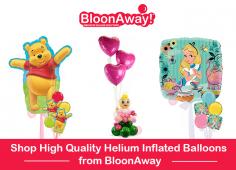 Choose unique styles helium balloons for your all occasions at reasonable prices from BloonAway. Our balloons are made with high-quality materials and designed by talented artists. Order online now and get next day delivery!
