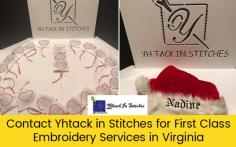 Yhtack in Stitches offers quality embroidery services in Prince William County and surrounding areas. We help business with promotional products with services for your church, sewing, knitting needs, monogram and much more. 