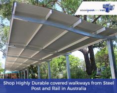 Steel Post and Rail have been designing & providing the best quality covered walkway products in Australia for approx. 30 years. All our products are manufactured using high quality and durable materials. 