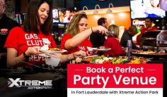 When it comes to a party venue in Fort Lauderdale, FL, booking it from Xtreme Action Park is the perfect option. We offer custom party packages to let your kids as well as invited guests enjoy well with our various fun things to do.
