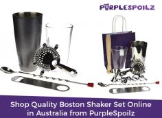 PurpleSpoilz is your one-stop shop for the best stainless steel Boston shaker set online in Australia. Our shaker sets are dishwasher safe and easy-to-use. Place your order now! 