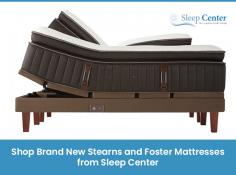 Need to buy original Stearns and Foster Mattresses in Sacramento & Davis CA? Just Visit Sleep Center and grab the brand new mattresses at great prices with 90 days comfort guarantee! Shop Now!
