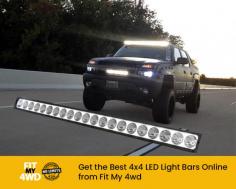 Discover the top-quality4x4 LED light bars online at Fit My 4wd. They come in various color and size options to suit your 4x4 best. 