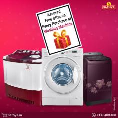 Visit Sathya Online Shopping to purchase branded Washing Machines at best price. We offer amazing Washing Machine Offers to make your purchase more interesting.
https://www.sathya.in/washing-machine