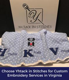 Yhtack in Stitches is the name you can count on when looking for a trusted custom embroidery services provider in Virginia. Our services are wide ranging with plenty of options to create the perfect design you want.