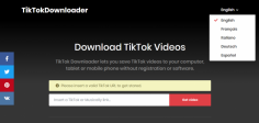 TikTok Downloader lets you save TikTok videos to your computer, tablet or mobile phone without registration or software.