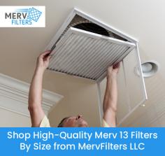 Need to buy MERV 13 AC and furnace air filters? Order them online from MervFilters LLC. We allow you to buy MERV 13 by size to perfectly fit your furnace or AC unit. 