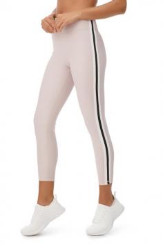 KYLA BLUSH 7/8 LEGGINGS

- Supportive compression fit
- 4-way stretch high performance fabrication 
- Quick-drying and moisture-wicking
- High waistband; fully lined and elasticised
- Flat-locked seams; no-chafe

Our model is wearing a size small . She usually takes a standard AU 8/Small, is 176cm has a 83cm bust, 85cm hips and a 63cm waist.

Fabric composition: 73% Polyester & 27% Spandex

Wash instructions: cold gentle machine wash in a protective wash bag and dry flat for best results. 