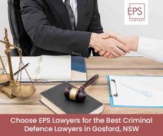 Get in touch with EPS Lawyers when looking for the best criminal defence lawyers in Gosford, NSW. Our team is available 24/7 for urgent police interviews, jail visits and bail applications. 