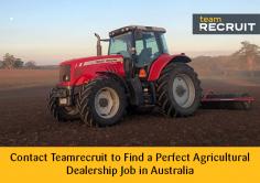 Looking for a career progression in an agricultural dealership? Look no further than Teamrecruit. With expert advice and guidance from our consultants, we will help you achieve your career goals.
