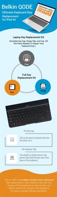 Have your Belkin QODE Ultimate Keyboard's keys got damaged? No need to look further than Replacement Laptop Keys. We provide single and multiple keys that can be installed easily by own with our video repair guide. 