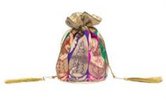 Paisley Plum Potli | Indian Favor Bag