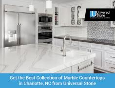If you are looking for high-quality marble countertops in the Charlotte, NC area, come to Universal Stone. We offer a large selection of marble countertops with different shapes and price options. Shop now!