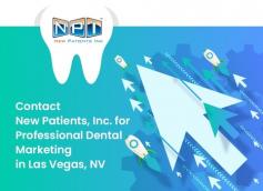 New Patients, Inc. is a full-service professional dental marketing firm in Las Vegas, NV. We provide online and offline dental marketing services to our clients such as video marketing, SEO, social media, Google Adwords, print media, call marketing, and more.