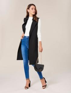 Olivia Patch Sleeveless Trench Coat