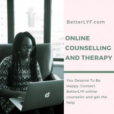 Feel Better with BetterLYF online counselling services, anyone can get counselling without leaving their safe and comfortable environment. BetterLYF online counsellors help you with depression, anxiety, the relationship challenges and more. Get help now visit our website or call on +91-9266626435 to bring a positive change in your life.